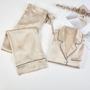Pyjama Satin Beige
